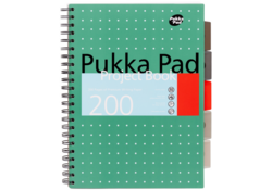 Projectboek Pukka Metallic A4 lijn 5-tabs 200 pagina's 80gr groen
