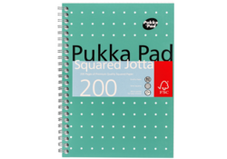 Notitieboek Pukka Jotta A5 ruit 5x5mm 200 pagina's 80gr groen