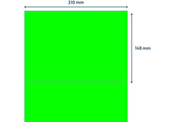 Etiket Rillprint 210x148mm fluorgroen 200 etiketten