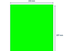 Etiket Rillprint 210x297mm fluorgroen 100 etiketten