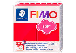 Boetseerklei Fimo soft 57 gram Indisch rood