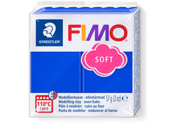 Boetseerklei Fimo soft 57 gram brilliantblauw