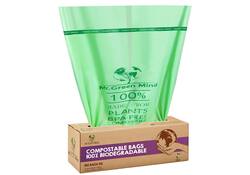 Afvalzak bio Mr.Green Mind 43x46cm 10 liter dispenser 140 stuks