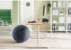 Actieve zitbal Leitz Ergo 55cm anti-rol donkergrijs