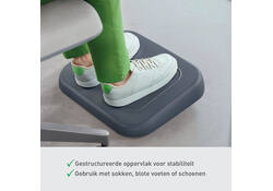 Voetensteun Leitz Ergo verstelbaar gerecycled grijs