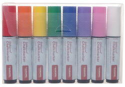 Krijtstift Europel watervast 15mm assorti etui 8 stuks