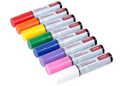 Krijtstift Europel watervast 15mm assorti etui 8 stuks