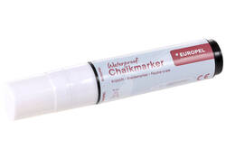 Krijtstift Europel watervast 15mm wit blister 1 stuk