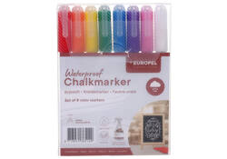 Krijtstift Europel watervast 1-3mm assorti etui 8 stuks