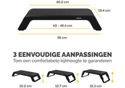Monitorstandaard Fellowes Hana LT zwart