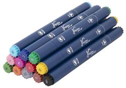 Alcoholmarkers Nassau Arts duopunt set à 12 kleuren