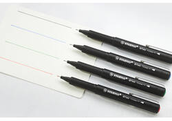 Fineliner STABILO dr!ver fijn assorti 4 stuks