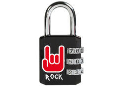 Hangslot Masterlock 3-cijfer combinatie 30mm rock patroon