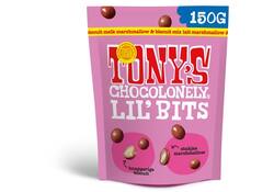 Chocolade Tony's Chocolonely Lil' Bits melk marshmallow & biscuit 150 gram