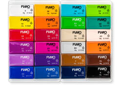 Boetseerklei Fimo soft set colour pack 24 kleuren