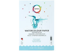 Aquarelblok Qrea A4 20vel 200gr gelijmd