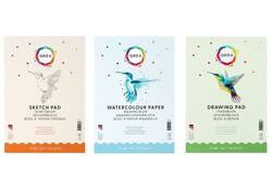Aquarelblok Qrea A4 20vel 200gr gelijmd