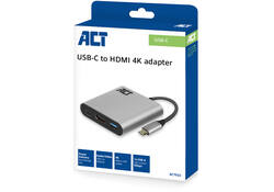 Adapter ACT USB-C multiport voor 1 HDMI monitor