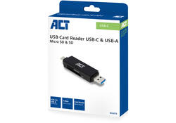 Kaartlezer ACT USB-C/USB-A 3.0