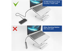 Dockingstation ACT USB-C 4K MST voor 2 HDMI monitoren