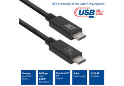 Kabel ACT USB4 40Gbps USB-C USB-IF