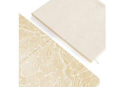 Notitieboek de KEMPEN Cotton Vanilla 171x220mm blanco 192 pagina's 90gr wit