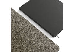 Notitieboek de KEMPEN Ashblack 171x220mm blanco 192 pagina's 90gr zwart