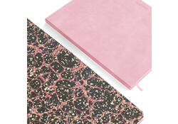 Notitieboek de KEMPEN Brut 171x220mm blanco 192 pagina's 90gr roze