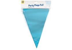 Party Flag Foil Baby Blue