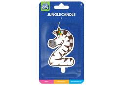 Jungle candle 2 Zebra