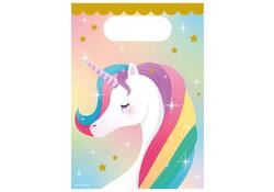 Cadeau tasjes Unicorn papier 23x16,5cm 6 stuks