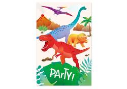 Uitnodigingskaarten Dino