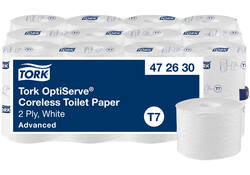 Toiletpapier Tork T7 Advanced Optiserve Coreless 2-laags 94m wit 472630