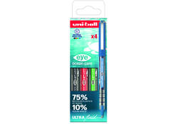 Rollerpen Uni-ball Eye Ocean Care medium assorti 4 stuks