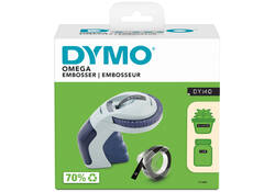 Lettertang Dymo Omega embossing blauw