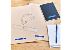 Lettertang Dymo Omega embossing blauw
