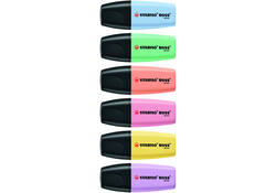 Markeerstift STABILO BOSS mini pastel assorti 6 stuks