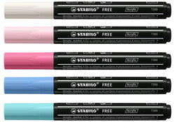 Acrylmarker STABILO Free Acrylic T300 Candy assorti 5 stuks