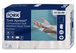Handdoek Tork H2 Xpress compressed Premium multifold 2-laags 212x240mm 12x225 vel wit 100889