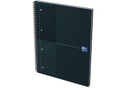 Spiraalblok Oxford International Notebook A4+ lijn zwart