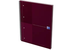 Spiraalblok Oxford International Notebook A4+ lijn rood