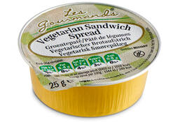 Sandwich spread Les Gourmands vega 45x25 gram cupjes