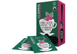 Thee Clipper green raspberry mint bio 25 zakjes