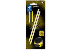 Potlood Staedtler Norix HB blister à 2 stuks zwart-geel