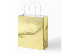 Cadeautas Folia goud kraft 24x31x12cm 20 stuks