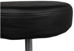 Tabouret kruk Office hoog met gasveer harde wielen zw