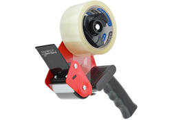 Verpakkingstape dispenser Rapesco Germ-Savvy 960 antibacterieel met transparante tape zwart