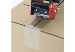 Verpakkingstape dispenser Rapesco Germ-Savvy 960 antibacterieel met transparante tape zwart