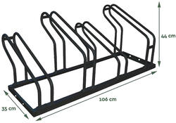 Fietsenrek BRASQ 4 fietsen BS400 zwart