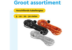 Verlengkabel BRASQ 30m oranje